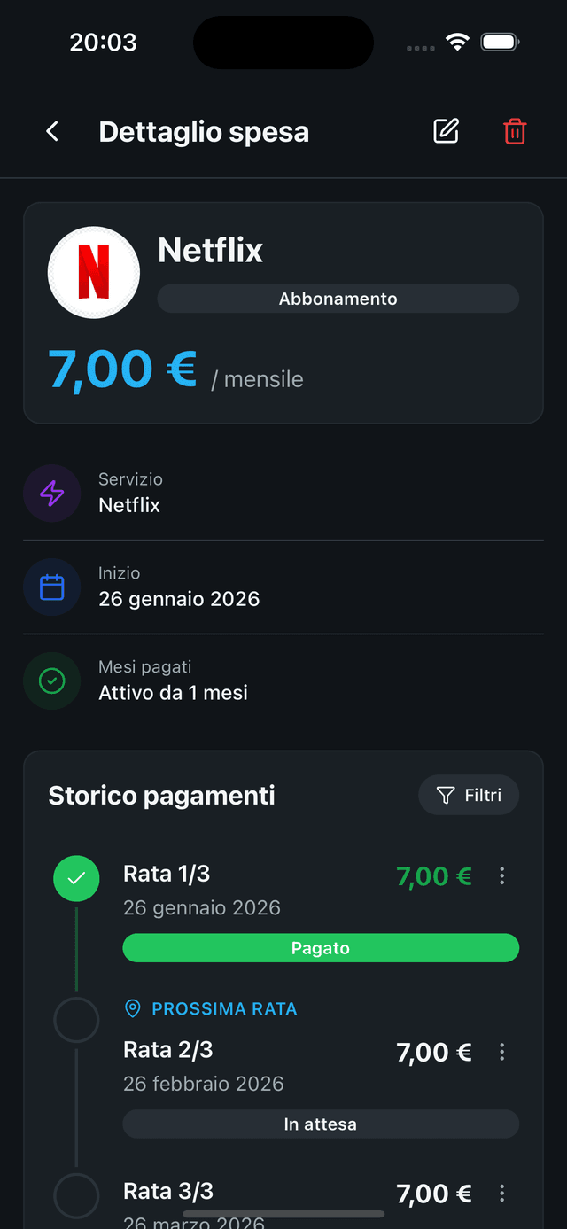 Splitto App Screenshot